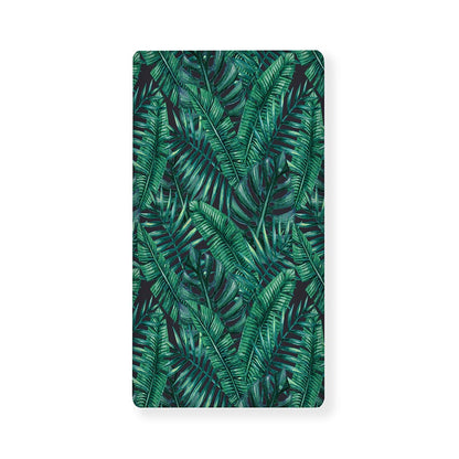 Watercolor Tropical Leaf Pattern Print Baby Crib Sheet