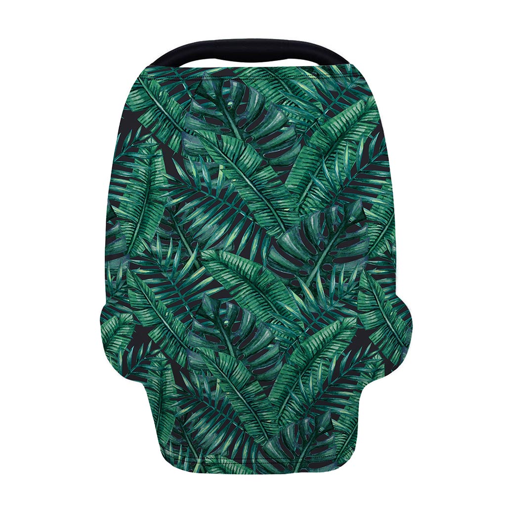 Watercolor Tropical Leaf Pattern Print Baby Seat Cover
