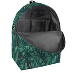 Watercolor Tropical Leaf Pattern Print Backpack