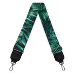 Watercolor Tropical Leaf Pattern Print Bag Strap