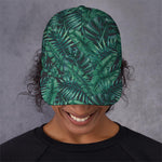 Watercolor Tropical Leaf Pattern Print Baseball Cap