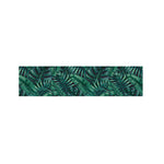 Watercolor Tropical Leaf Pattern Print Bed Runner