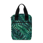 Watercolor Tropical Leaf Pattern Print Bible Tote Bag