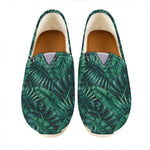 Watercolor Tropical Leaf Pattern Print Casual Shoes