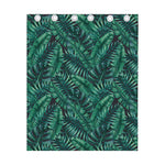 Watercolor Tropical Leaf Pattern Print Curtain