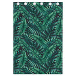 Watercolor Tropical Leaf Pattern Print Curtain