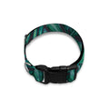Watercolor Tropical Leaf Pattern Print Dog Collar