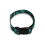 Watercolor Tropical Leaf Pattern Print Dog Collar