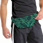 Watercolor Tropical Leaf Pattern Print Fanny Pack