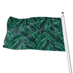 Watercolor Tropical Leaf Pattern Print Flag