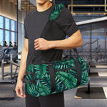 Watercolor Tropical Leaf Pattern Print Gym Bag