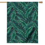 Watercolor Tropical Leaf Pattern Print House Flag