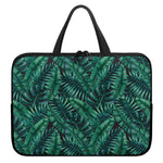 Watercolor Tropical Leaf Pattern Print Laptop Sleeve With Handle