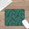 Watercolor Tropical Leaf Pattern Print Mouse Pad