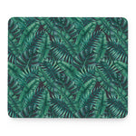 Watercolor Tropical Leaf Pattern Print Mouse Pad