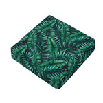 Watercolor Tropical Leaf Pattern Print Outdoor Seat Cushion Cover