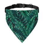 Watercolor Tropical Leaf Pattern Print Over The Collar Dog Bandana