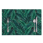 Watercolor Tropical Leaf Pattern Print Placemat