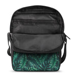 Watercolor Tropical Leaf Pattern Print Rectangular Crossbody Bag