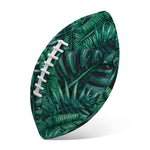 Watercolor Tropical Leaf Pattern Print Rugby Ball