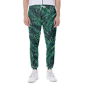 Watercolor Tropical Leaf Pattern Print Joggers