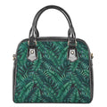 Watercolor Tropical Leaf Pattern Print Shoulder Handbag