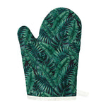 Watercolor Tropical Leaf Pattern Print Single Oven Mitt