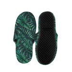 Watercolor Tropical Leaf Pattern Print Slippers