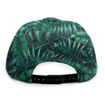 Watercolor Tropical Leaf Pattern Print Snapback Cap
