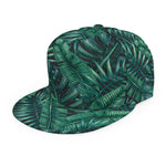 Watercolor Tropical Leaf Pattern Print Snapback Cap
