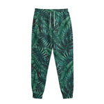 Watercolor Tropical Leaf Pattern Print Sweatpants