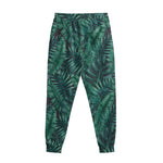 Watercolor Tropical Leaf Pattern Print Sweatpants