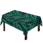 Watercolor Tropical Leaf Pattern Print Tablecloth