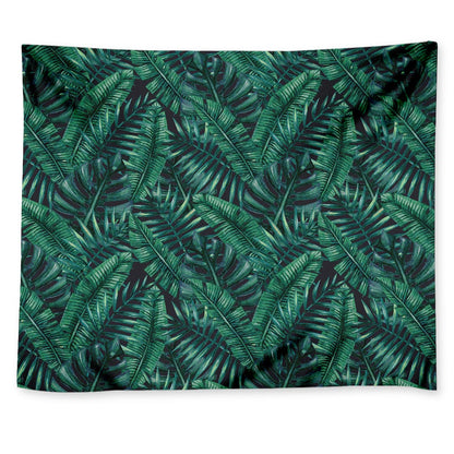 Watercolor Tropical Leaf Pattern Print Tapestry