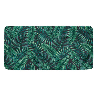 Watercolor Tropical Leaf Pattern Print Towel