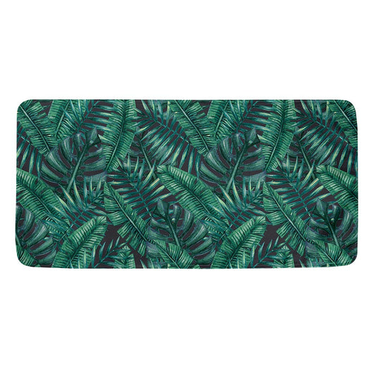 Watercolor Tropical Leaf Pattern Print Towel