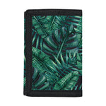 Watercolor Tropical Leaf Pattern Print Trifold Wallet