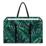 Watercolor Tropical Leaf Pattern Print Utility Tote Bag