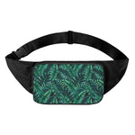 Watercolor Tropical Leaf Pattern Print Waist Bag