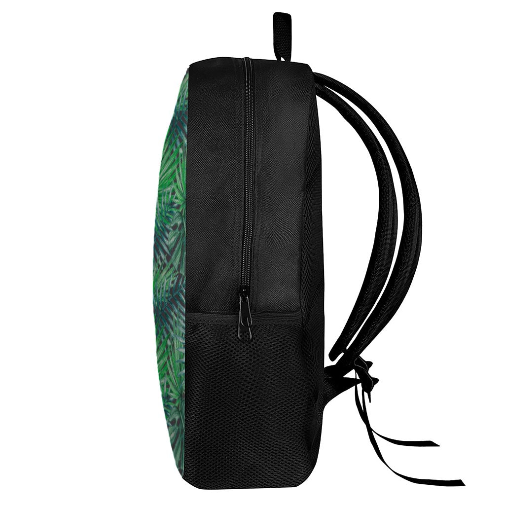 Watercolor Tropical Leaves Pattern Print 17 Inch Backpack