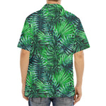 Watercolor Tropical Leaves Pattern Print Aloha Shirt