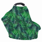 Watercolor Tropical Leaves Pattern Print Baby Seat Cover
