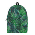 Watercolor Tropical Leaves Pattern Print School Backpack