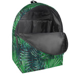 Watercolor Tropical Leaves Pattern Print Backpack