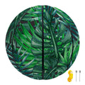 Watercolor Tropical Leaves Pattern Print Basketball