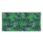 Watercolor Tropical Leaves Pattern Print Beach Towel