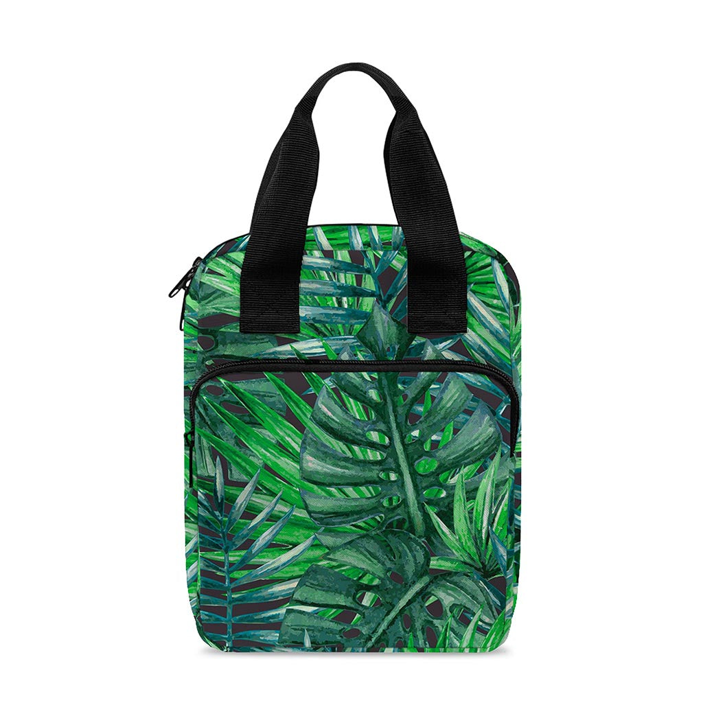 Watercolor Tropical Leaves Pattern Print Bible Tote Bag