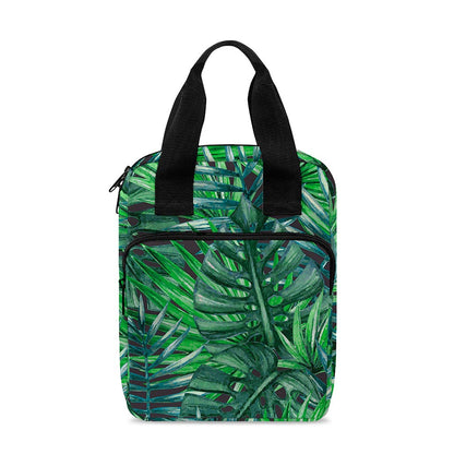 Watercolor Tropical Leaves Pattern Print Bible Tote Bag