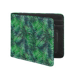 Watercolor Tropical Leaves Pattern Print Bifold Wallet