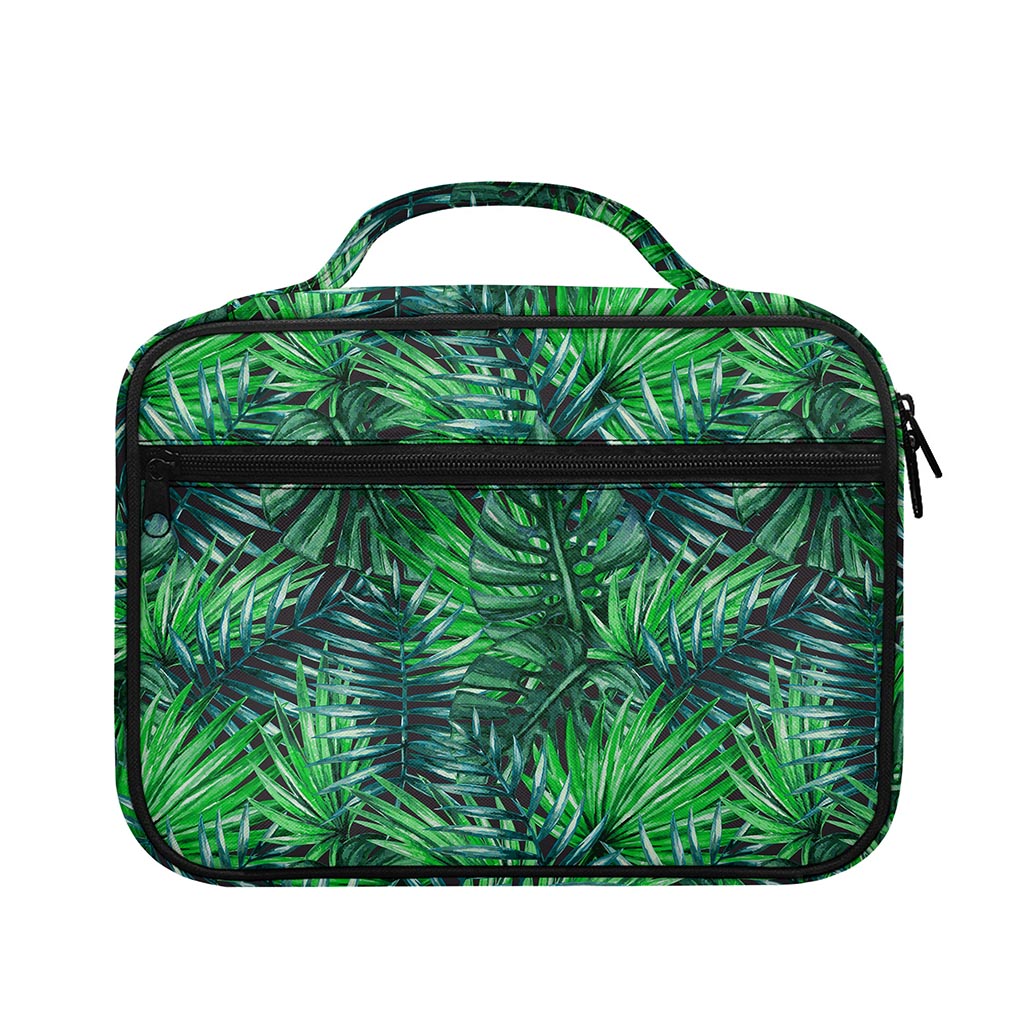 Watercolor Tropical Leaves Pattern Print Briefcase Bible Bag